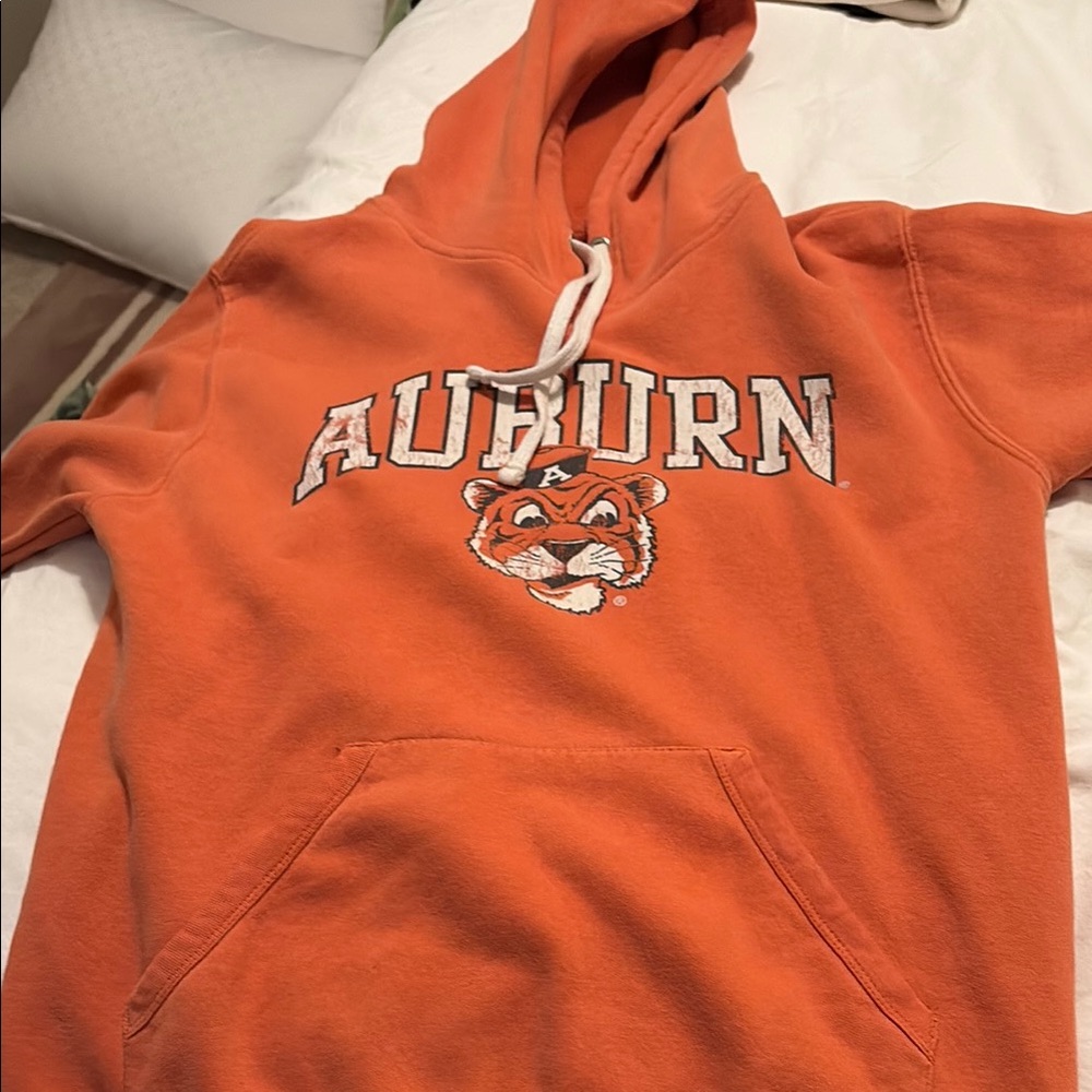 Auburn vintage Orange Hoodie with Tiger Logo